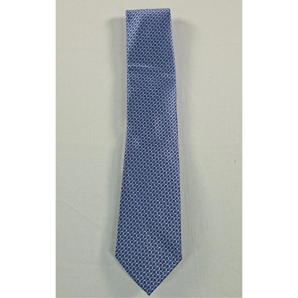 Perry Ellis Mens Portfolio Tie One Size Purple Geometric Haine Mini Necktie NWT